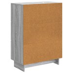vidaXL Buffet Sonoma gris 66 x 34 5 x 90 cm Bois d'ingénierie