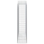 vidaXL Paniers à gabions arqués 6 Pièces 200x50x200/220 cm Fer galvanisé