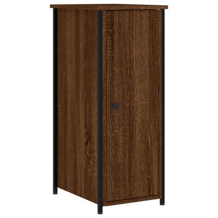 vidaXL Table de chevet chêne marron 32x42x80 cm bois d'ingénierie
