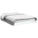 vidaXL Cadre de lit sans matelas blanc 140x200 cm bois d'ingénierie