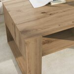 vidaXL Table basse Chêne artisanal 92 x 53 x 45 cm Bois d'ingénierie