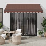 vidaXL Auvent rétractable automatique marron 300x250 cm