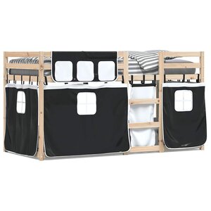 vidaXL Lit superposé sans matelas 90x200 cm bois de pin massif