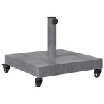 vidaXL Socles de parasol d'extérieur Bois foncé 45 x 45 x 32 cm