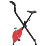 Vidaxl vélo d'appartement x-bike resistance à courroie rouge