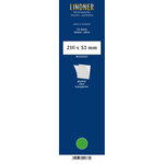 Bandes simple soudure 210 x 53 mm pour timbres-poste. Fond - Transparent