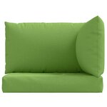 vidaXL Coussins de palette lot de 3 vert mélangé tissu