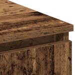 vidaXL Meuble TV avec LED Bois Vieilli 180x38x49 cm Bois d'ingénierie