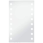 vidaXL Miroir mural à LED pour salle de bains 60x100 cm