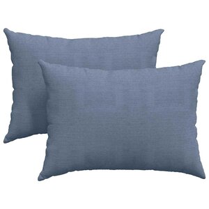 vidaXL Coussins de canapé 2 Pièces Bleu 70 x 50 cm