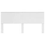 vidaXL Tête de lit Blanc Brillant 200 cm Bois d'ingénierie