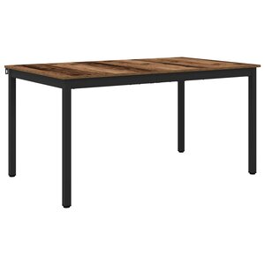 vidaXL Table de salle à manger / Table de repas MÉTAL