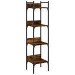 vidaXL Bibliothèque à 4 niveaux chêne 35x30x138 5 cm bois d'ingénierie