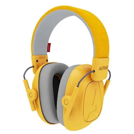 Casque antibruit pour enfant alpine muffy jaune  - 25db