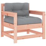 vidaXL Salon de jardin 7 Pièces avec coussins bois massif douglas