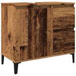 vidaXL Armoire lavabo vieux bois 65x33x60 cm bois d'ingénierie