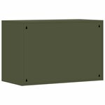 vidaXL Armoire murale pour garage Vert olive 80 x 40 x 53 cm