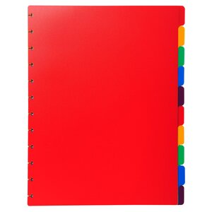 Intercalaires Polypropylènes Couleurs 10 Positions Pour Porte-vues À Anneaux - Couleurs Assorties - X 10 - Exacompta