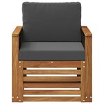 vidaXL Sofa de milieu extérieur Naturel
