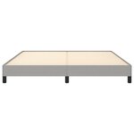vidaXL Cadre de lit sans matelas gris clair 160x200 cm tissu
