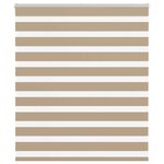 vidaXL Store zèbre marron sable largeur du tissu 120 9 cm polyester