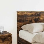 vidaXL Tête de lit Chêne fumé 135 cm Bois d'ingénierie