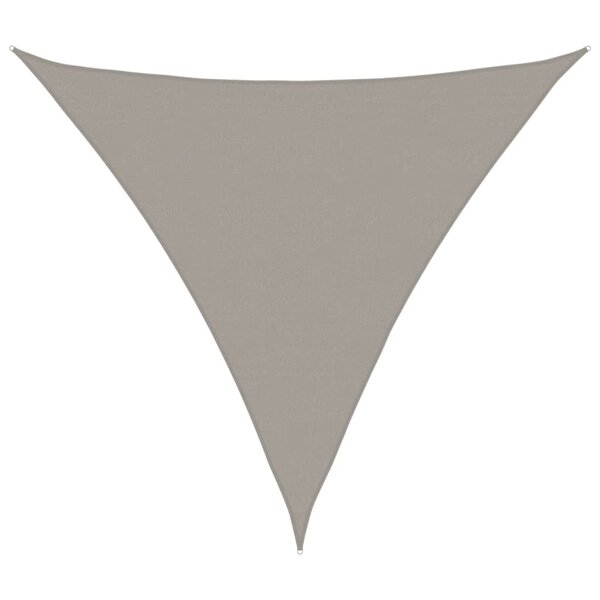 vidaXL Voile d'ombrage 160 g/m² triangulaire gris clair 6x6x6 m PEHD