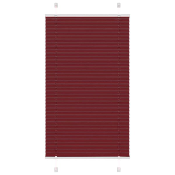 vidaXL Store plissé rouge bordeaux 80x150 cm largeur du tissu 79 4 cm