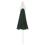 vidaXL Parasol de plage Vert 240 cm