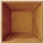 vidaXL Pots en métal Acier résistant aux intempéries 35 x 35 x 15 cm