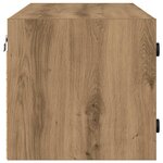 vidaXL Meuble mural Chêne artisanal 102 x 37 x 35 cm Bois d'ingénierie