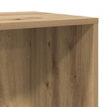 vidaXL Meuble TV avec stockage chêne artisanal Bois d'ingénierie