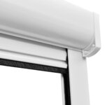 Moustiquaire enroulable blanche pour fenêtre 80 x 170 cm