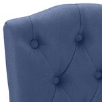 vidaXL Chaises à manger lot de 6 bleu tissu