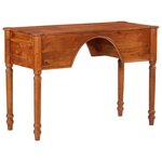 Bureau table poste de travail meuble d'ordinateur informatique étude avec tiroirs 110 x 50 x 76 cm bois d'acacia solide brun 02_0023463