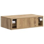 vidaXL Table d'appoint murale 59 x 34 5 x 17 cm Bois d'ingénierie