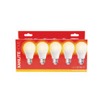 Lot x5 ampoules led standard  culot e27  cons. 9w  eq. 60w  blanc chaud