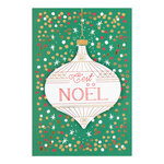 Carte de vœux noël chic boule noël - draeger paris