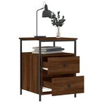 vidaXL Tables de chevet 2 Pièces chêne marron 44x45x60 cm bois ingénierie