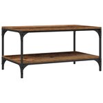 vidaXL Table basse Bois ancien 80 x 50 x 40 cm Bois d'ingénierie