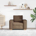vidaXL Canapé Fauteuil Marron 100x78x84 cm Tissu