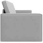 vidaXL Canapé-lit Gris nuage 245 x 78 x 77 cm tissu