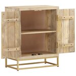 vidaXL Buffet avec 2 portes 55x30x70 cm bois massif de manguier