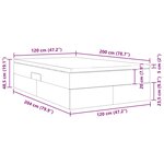 vidaXL Lit avec rangement et matelas Rose 120 x 200 cm Velours