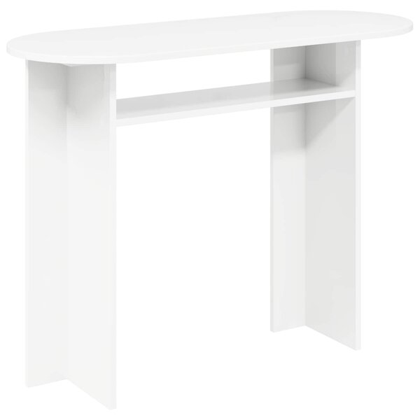vidaXL Table console Blanc 100 x 39 5 x 75 cm Bois d'ingénierie