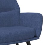 vidaXL Chaise de relaxation Bleu Tissu