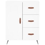 vidaXL Buffet blanc 69 5x34x90 cm bois d'ingénierie