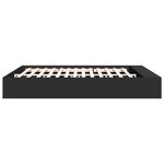 vidaXL Cadre de lit noir 180x200 cm bois d'ingénierie