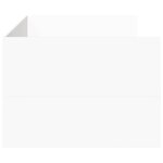 vidaXL Lit de jour avec tiroirs sans matelas blanc 90x200 cm