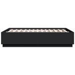 vidaXL Cadre de lit sans matelas noir 140x190 cm
